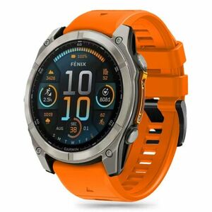 Tech-Protect Silicone Line szíj Garmin Fenix 5x / 5x Plus / 6x / 6x Pro / 7x / 8 51mm, orange kép