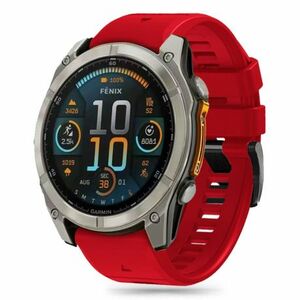 Tech-Protect Silicone Line szíj Garmin Fenix 5x / 5x Plus / 6x / 6x Pro / 7x / 8 51mm, red kép