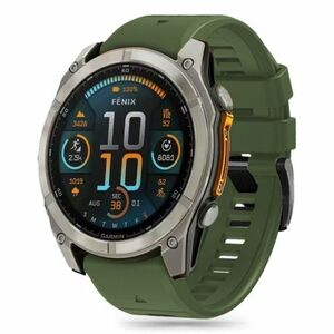 Tech-Protect Silicone Line szíj Garmin Fenix 5x / 5x Plus / 6x / 6x Pro / 7x / 8 51mm, military green kép