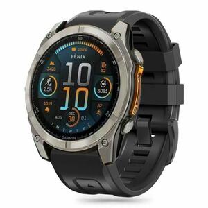 Tech-Protect Silicone szíj Garmin Fenix 5x / 5x Plus / 6x / 6x Pro / 7x / 8 51mm, black kép