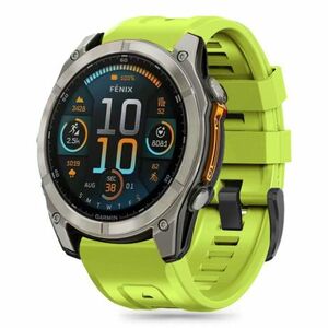 Tech-Protect Silicone szíj Garmin Fenix 5x / 5x Plus / 6x / 6x Pro / 7x / 8 51mm, lime kép