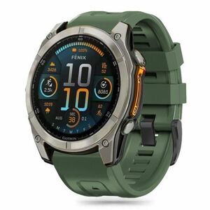 Tech-Protect Silicone szíj Garmin Fenix 5x / 5x Plus / 6x / 6x Pro / 7x / 8 51mm, army green kép