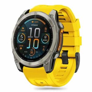 Tech-Protect Silicone szíj Garmin Fenix 5 / 6 / 6 Pro / 7 / 8 47mm / E / 8 47mm, yellow kép