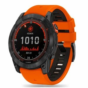 Tech-Protect Iconband szíj Garmin Fenix 5x / 5x Plus / 6x / 6x Pro / 7x / 8 51mm, orange/black kép