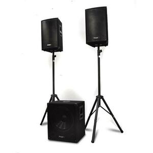 Ibiza 2.1 aktív PA-szett 1x subwoofer 2x szatelit 2x állvány kép