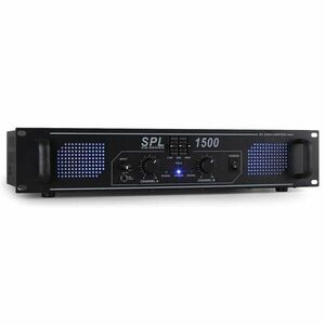 HiFi PA erősítő Skytec SPL-1500-EQ, LED fényeffekt kép