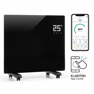 Klarstein Bornholm Single Smart, konvektor, 1000 W, vezérlés applikáción keresztül, fekete kép