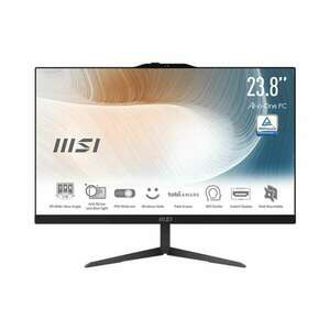 MSI Business AIO Modern AM242 12M-1214XHU, 23, 8" FHD, i3-1215U, 8GB, 256GB M.2, INT, NoOS, Black kép