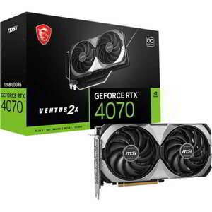 MSI GeForce RTX 4070 12GB GDDR6X VENTUS 2X E1 OC Videókártya kép