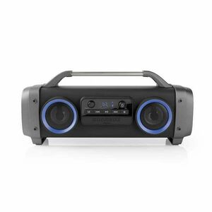 Nedis Boombox Power Partymagnó 60W| 3 Órányi Lejátszás | Bluetooth® Vezeték Nélküli Technológia | FM Rádió | Partyfények | Fekete kép