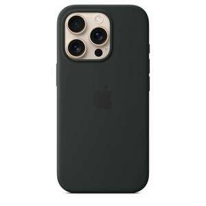 Silicone case with MagSafe for iPhone 16 Pro - Black kép