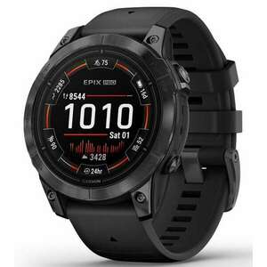 Epix pro (gen 2) 47 mm, grey, black silicone band (ed) 010-02803-01 kép