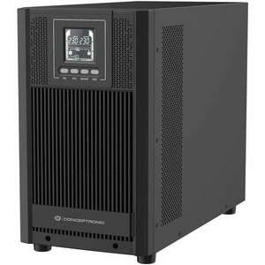 Conceptronic ZEUS52E3K szünetmentes tápegység (UPS) Dupla konverziós (online) 3 kVA 2700 W 5 AC kimenet(ek) (ZEUS52E3K) kép