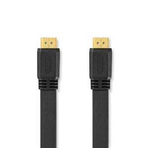 Nagy Sebességű HDMI ™ kábel Ethernet | HDMI™ Csatlakozó | HDMI™ Csatlakozó | 4K@30Hz | 10.2 Gbps | 1.50 m | Lapos | PVC | Fekete | Label kép