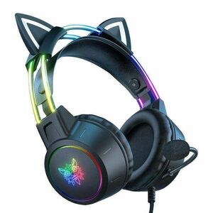 ONIKUMA X15 PRO Gaming headset Cat (Black) kép