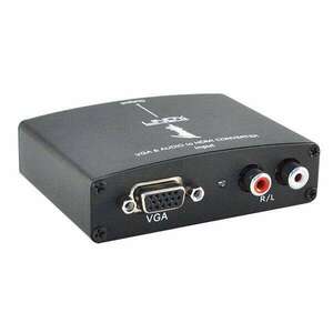 LINDY VGA-HDMI + audio konverter (38165) (38165) kép