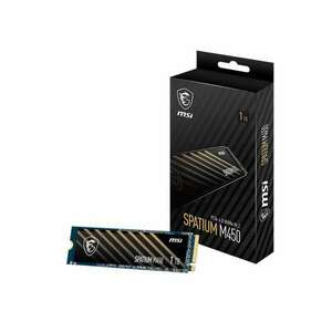 Msi ssd m.2 2280 nvme gen3x4 1tb spatium 450 SPATIUM M450 PCIE 4.0 NVME M.2 1TB kép