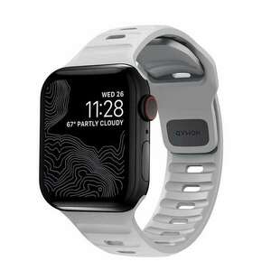 Nomad Sport Strap Apple Watch Gumi szíj 49/45/44/42mm - Szürke (M/L) (NM01958185) kép