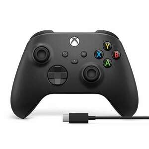 Microsoft Xbox Series X/S vezeték nélküli kontroller fekete + USB-C kábel (1V8-00002/1V8-00015) (1V8-00002/1V8-00015) kép