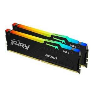 Kingston Technology FURY Beast RGB memóriamodul 32 GB 2 x 16 GB DDR5 ECC kép