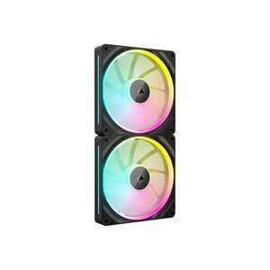 Corsair iCUE LINK LX140 RGB 140mm PWM Rendszerhűtő ventilátor 2db - Fekete (CO-9051028-WW) kép