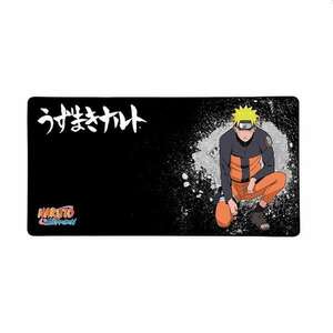 Konix Naruto KX MOUSEPAD XXL BLACK Játékhoz alkalmas egérpad Fekete, Narancssárga kép