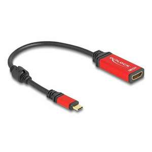 Delock USB Type-C - HDMI adapter (DP Alt Mode) 8K 60 Hz-hez HDR piros (60053) (DE60053) kép