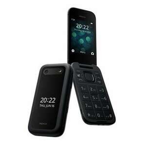 Nokia 2660 Mobiltelefon (2660 4G FLIP DS, BLACK DOMINO) kép