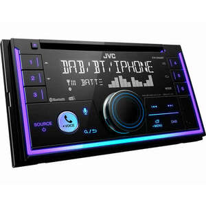 JVC KW-DB95BT 2 DIN méretű autórádió Bluetooth-tal, FM és DAB+ rádióvevővel kép