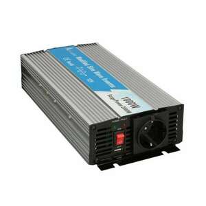 Extralink VOLTAGE CONVERTER 12V - 230V, 1000W, MODIFIED SINUS OPIM-1000W áramátalakító és inverter Automatikus Alumínium kép