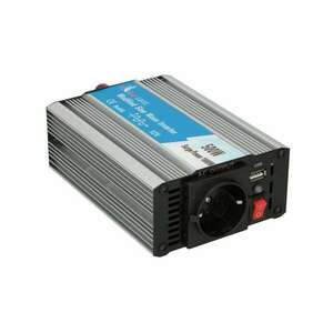 Extralink CAR VOLTAGE CONVERTER 12V - 230V, 500W, MODIFIED SINUS OPIM-500W áramátalakító és inverter Univerzális Alumínium kép