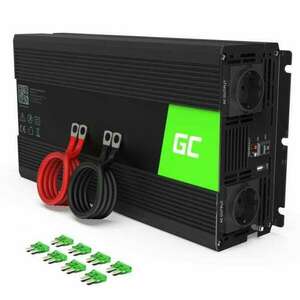 Green Cell INV24 áramátalakító és inverter Automatikus 1500 W Fekete kép