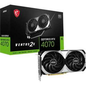 MSI GeForce RTX 4070 12GB VENTUS 2X E 12G OC videokártya (RTX™ 4070 VENTUS 2X E 12G OC) kép