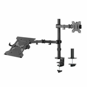 ACT AC8305 Single Monitor Arm with Laptop Arm 10"-32" Black kép