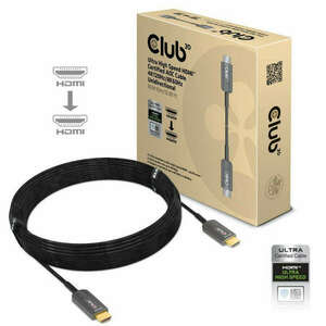 KAB Club3D Ultra High Speed HDMI™ Certified AOC Cable 4K120Hz/8K60Hz Unidirectional M/M 10m/32.80ft kép