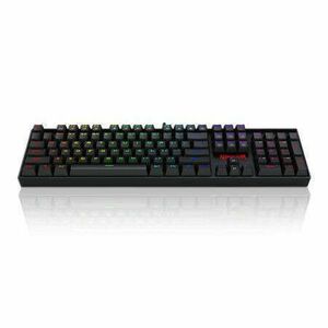 Redragon Mitra RGB Backlit Mechanical Keyboard Blue Switches Black HU kép