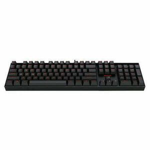 Redragon Mitra Red Backlit Mechanical Keyboard Blue Switches Black HU kép