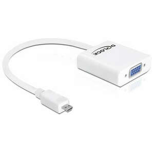 DeLock Adapter HDMI-micro D male > VGA female white kép