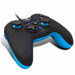 Spirit of Gamer Gamepad - XGP WIRED Blue (USB, 1, 8m kábel, Vibration, PC és PS3 kompatibilis, fekete-kék) kép