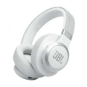 JBL Live 770NC Bluetooth Over-Ear Noise-Cancelling Headset White kép