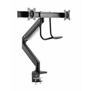 Gembird MA-DA2-04 Desk mounted adjustable monitor arm for 2 monitors 17"-32" Black kép