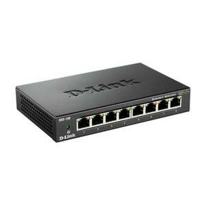 D-LINK Switch 8x1000Mbps Fémházas Asztali, DGS-108GL/E kép