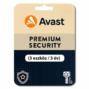 Avast Premium Security (3 eszköz / 3 év) (Elektronikus licenc) kép