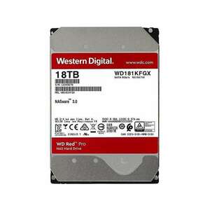 Western Digital 3, 5" 18000GB belső SATAIII 7200RPM 512MB RED PRO WD181KFGX winchester 5 év kép