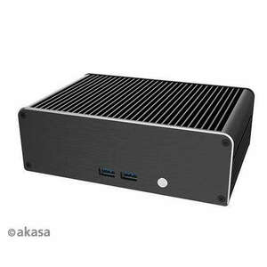 HÁZ Akasa Newton CTN - Compact Ali fanless case for NUC 11 Pro Core i3 - A-NUC75-M1B kép