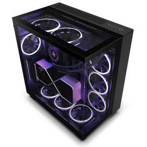 NZXT H9 Elite Tempered Glass Matte Black kép