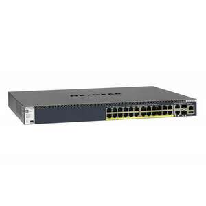 NETGEAR M4300-28G-PoE+(1000W)/US/EMEA Vezérelt Gigabit Ethernet (10/100/1000) Ethernet-áramellátás (PoE) támogatása 1U Fekete kép