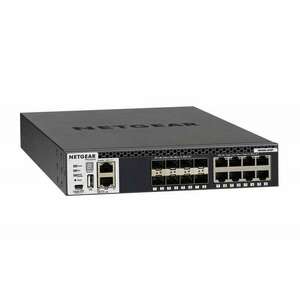 NETGEAR M4300-8X8F Managed L3 10G Ethernet (100/1000/10000) 1U Fekete switch kép