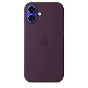 Silicone case with MagSafe for iPhone 16 Plus - plum kép