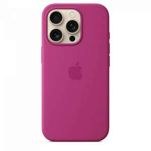 Silicone case with MagSafe for iPhone 16 Pro - Fuchsia kép